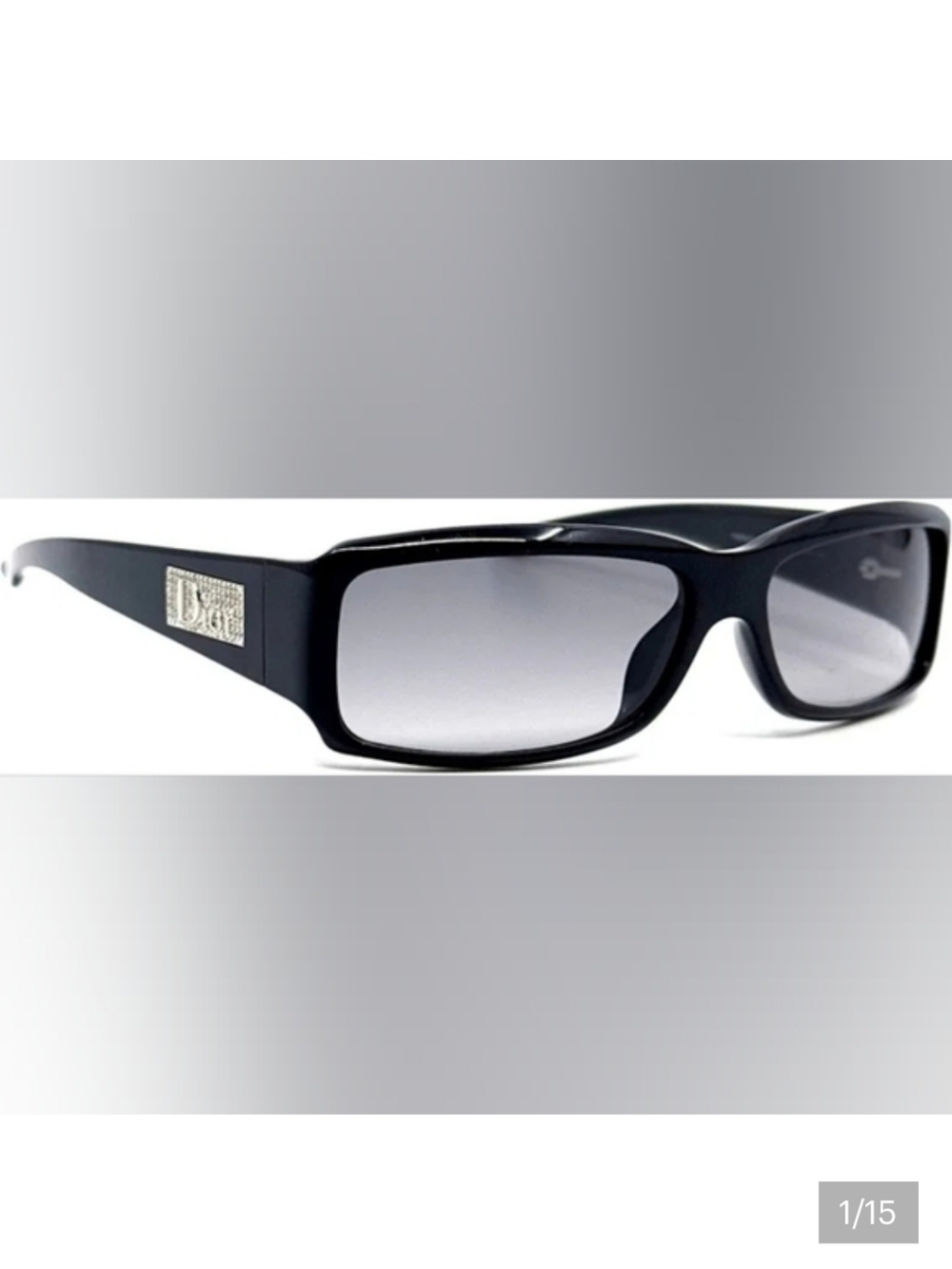 Sale🌟 Dior Night 4 Y2K AM1 Vintage Mod Swarovski Crystal Logo Sunglasses